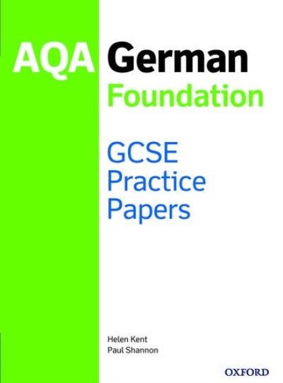 Cover for Paul Shannon · AQA GCSE German Foundation Practice Papers (2016 specification) (Book) (2020)