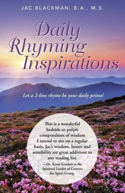 Cover for B a M S Jac Blackman · Daily Rhyming Inspirations: Let a 2-Line Rhyme Be Your Daily Prime! (Paperback Book) (2014)