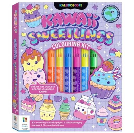 Cover for Hinkler Pty Ltd · Kaleidoscope Colouring Kawaii Sweetlings Kit - Colouring Kit (Paperback Book) (2024)