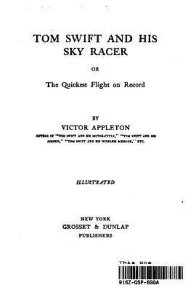 Cover for Victor Appleton · Thom Swift and His Sky Racer (Paperback Book) (2015)