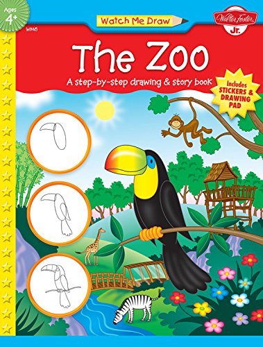 Cover for Jenna Winterberg · The Zoo: A Step-by-Step Drawing &amp; Story Book (Paperback Book) [Act edition] (2006)