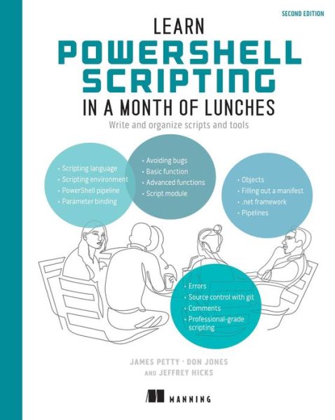 Cover for James Petty · Learn PowerShell Scripting in a Month of Lunches, Second Edition (Hardcover Book) (2024)