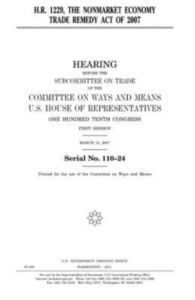 Cover for United States House of Representatives · H.r. 1229 (Paperback Book) (2017)