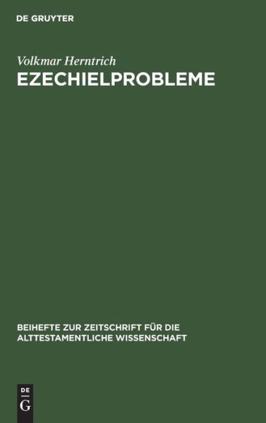 Cover for Volkmar Herntrich · Ezechielprobleme (Book) (1933)