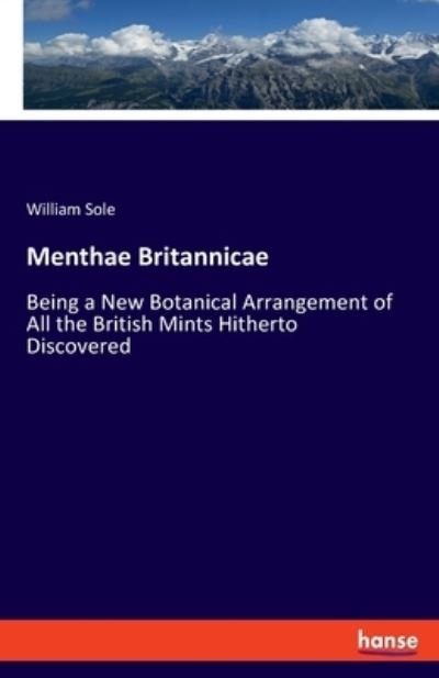 Cover for Sole · Menthae Britannicae (Buch) (2021)