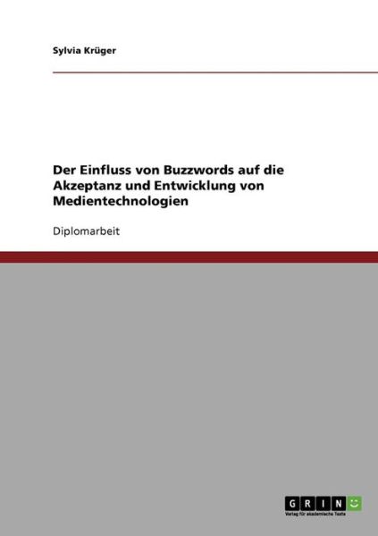 Cover for Krüger · Der Einfluss von Buzzwords auf d (Book) [German edition] (2013)