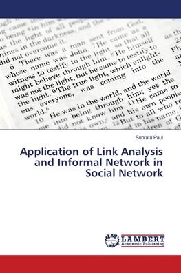 Cover for Paul · Application of Link Analysis and I (Bok) (2018)