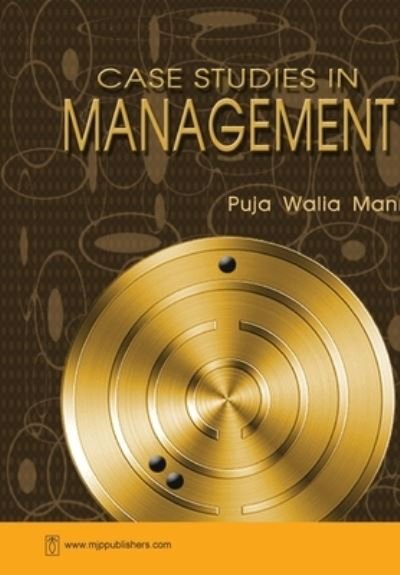 Cover for Puja Walia Ed Mann · Case Studies in Management1 (Pocketbok) (2021)