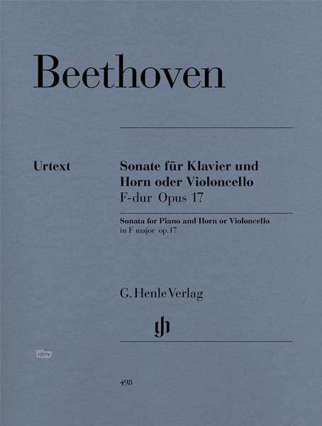 Cover for Beethoven · Sonate.Klav.+Horn.op.17.HN498 (Book) (2018)