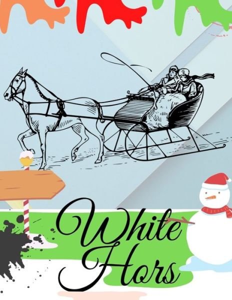Cover for Med · White Hors: Children's Coloring Books (Paperback Book) (2021)