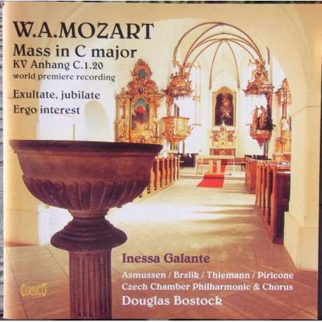 Cover for Czech Chamber Philharmonic and Chorus · Mozart: Mass in C Major, Exu (CD) (2003)