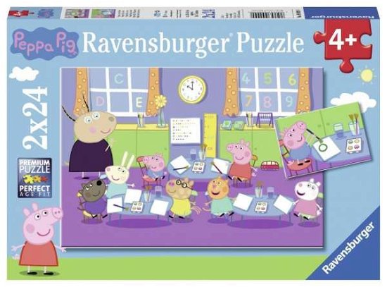 Cover for Ravensburger · Peppa Pig in der Schule 2x24p (Leksaker) (2019)