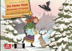 Die kleine Hexe - Winterzauber mit Abraxas. Kamishibai Bildkartenset - Otfried Preußler - Mercancía - Don Bosco Medien GmbH - 4260179517990 - 