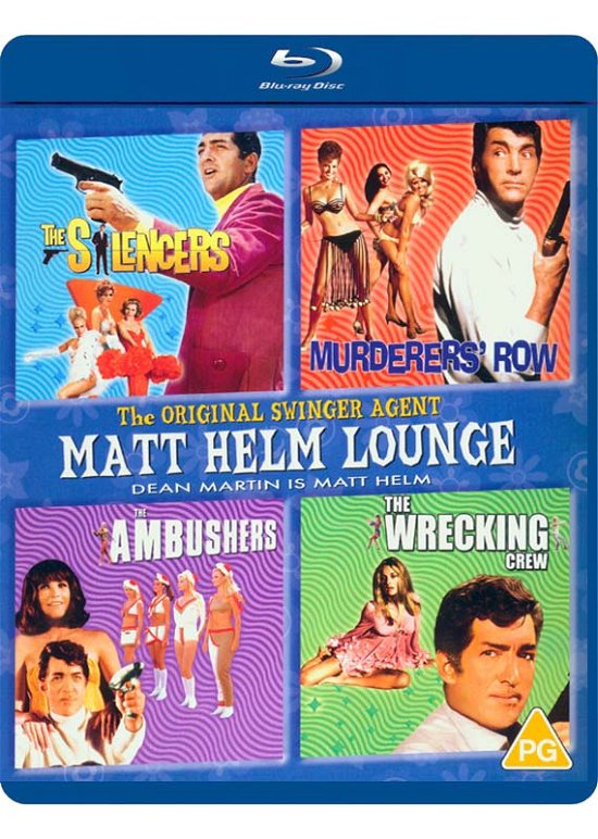 Cover for Matt Helm Lounge · Matt Helm Lounge - The Silencers / Murderers Row / The Ambushers / The Wrecking Crew (Blu-ray) (2021)