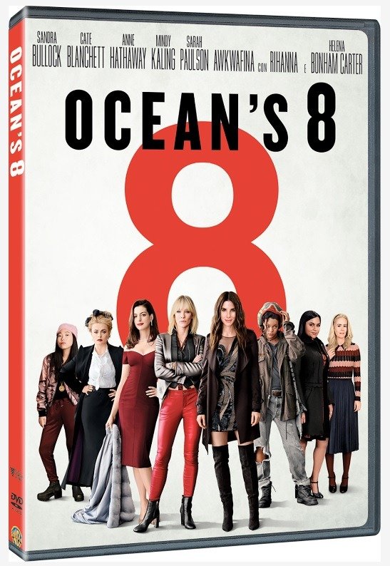 Cover for Rihanna,cate Blanchett,helena Bonham Carter,sandra Bullock,anne Hathaway · Ocean's Eight (DVD) (2018)