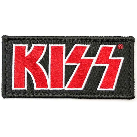 KISS Standard Woven Patch: Red Logo - Kiss - Merchandise -  - 5056368603990 - 