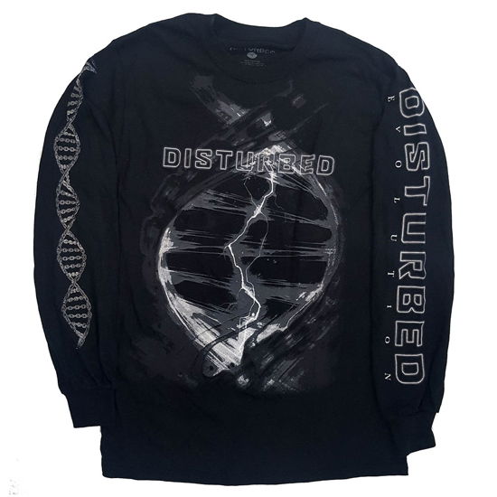 Disturbed Unisex Long Sleeve T-Shirt: Hybrid (Ex-Tour) - Disturbed - Produtos -  - 5056368616990 - 