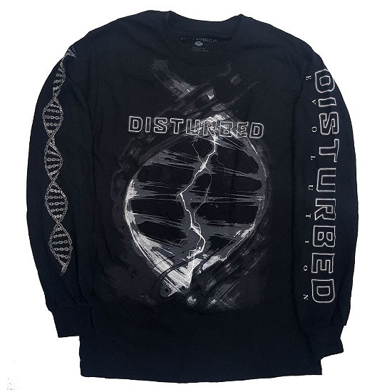 Cover for Disturbed · Disturbed Unisex Long Sleeve T-Shirt: Hybrid (Ex-Tour) (Bekleidung) [Black - Unisex edition]