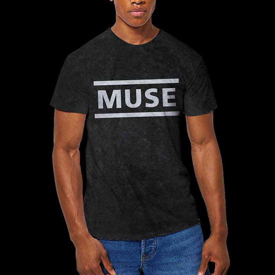 Muse Unisex T-Shirt: Logo (Wash Collection) - Muse - Merchandise -  - 5056561020990 - 