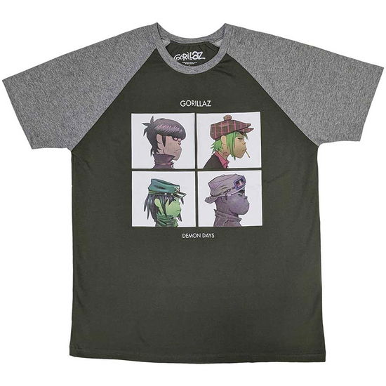 Gorillaz Unisex Raglan T-Shirt: Demon Days - Gorillaz - Marchandise -  - 5056737209990 - 