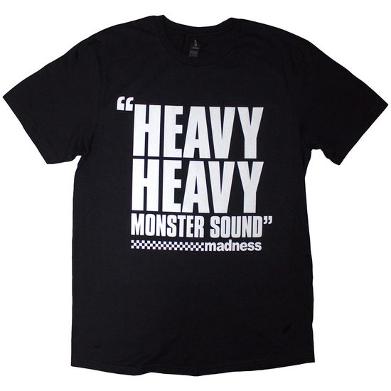 Cover for Madness · Madness Unisex T-Shirt: Heavy Heavy (Black) (T-shirt) [size S] (2025)