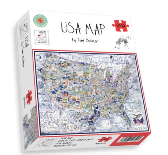 Cover for Map of USA Jigsaw 1000 Piece Puzzle (MERCH) (2023)