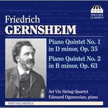 Cover for Gernsheim / Oganessian / Art Vio String Quartet · Two Piano Quintets (CD) (2010)