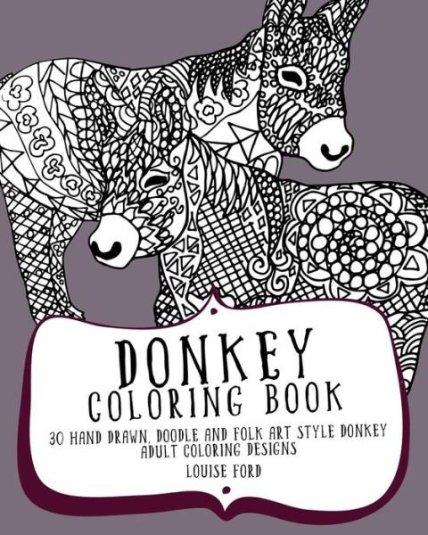 Cover for Louise Ford · Donkey Coloring Book (Paperback Bog) (2016)
