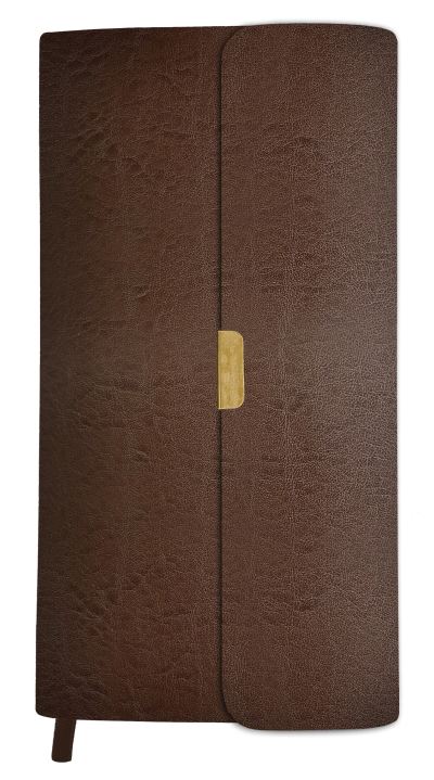 Cover for Compiled by Compiled by Barbour Staff · KJV Compact Bible [Brown Bonded Leather] (N/A) (2022)