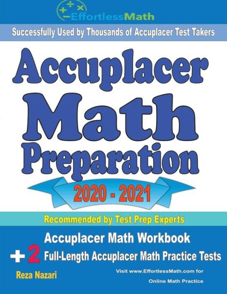 Cover for Reza Nazari · Accuplacer Math Preparation 2020 - 2021 (Paperback Book) (2020)