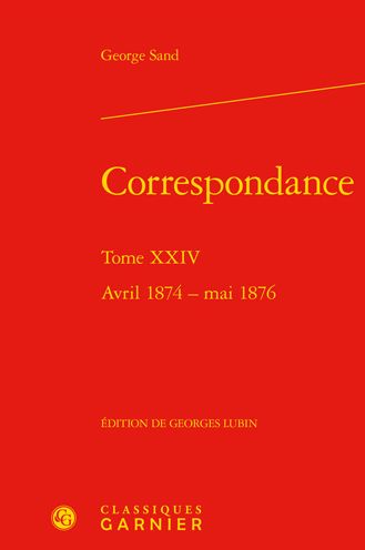 Cover for George Sand · Correspondance (Hardcover Book) (2020)