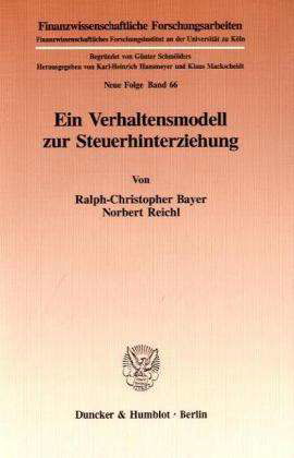 Cover for Bayer · Ein Verhaltensmodell zur Steuerhi (Book) (1997)