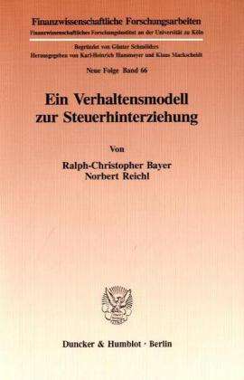 Cover for Bayer · Ein Verhaltensmodell zur Steuerhi (Book) (1997)