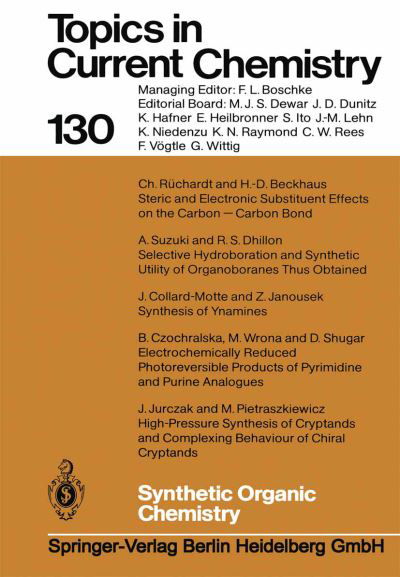 Cover for M Wrona · Synthetic Organic Chemistry - Topics in Current Chemistry (Paperback Bog) [Softcover reprint of the original 1st ed. 1986 edition] (2013)