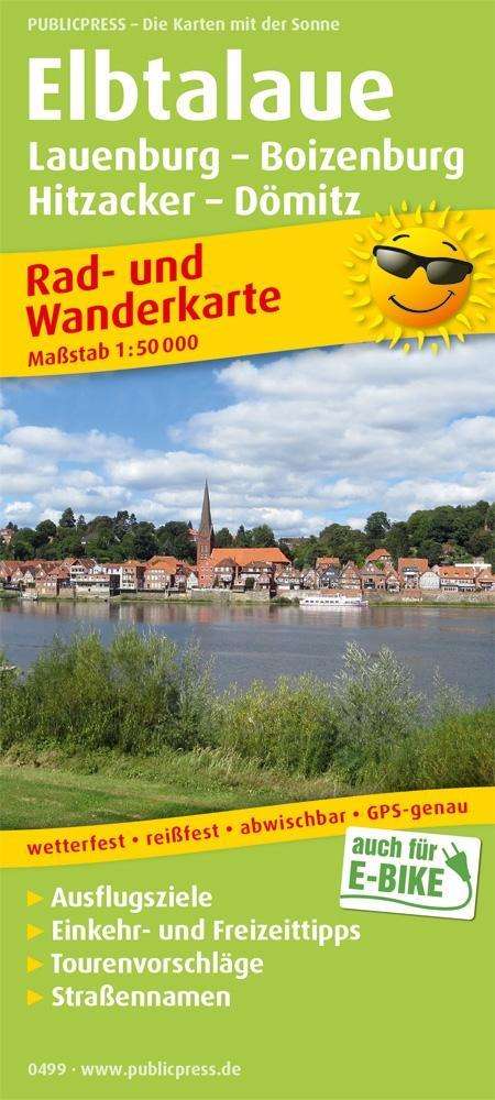 Cover for Elbtalaue, cycling and hiking map 1:50,000 (Map) (2018)