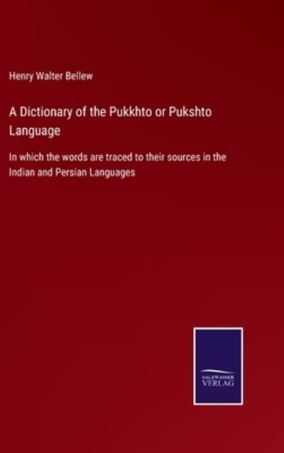 Cover for Henry Walter Bellew · A Dictionary of the Pukkhto or Pukshto Language: In which the words are traced to their sources in the Indian and Persian Languages (Gebundenes Buch) (2021)