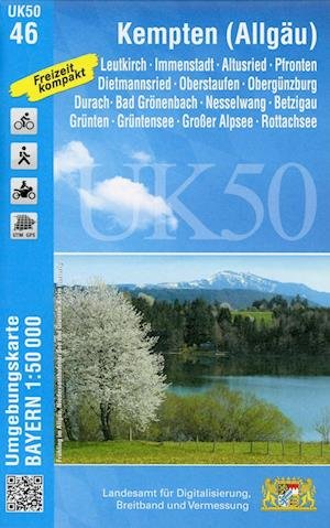 Cover for LDBV Bayern · Kempten (Allgäu) 1 : 50 000 (UK50-46) (Kort) (2022)