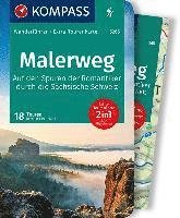 Cover for Bernhard Pollmann · KOMPASS Wanderführer 5265 Malerweg - Auf den Spuren der Romantiker durch die Sächsische Schweiz (Taschenbuch) (2021)