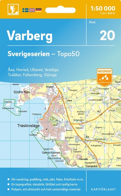 Cover for Varberg - Sverigeserien Topo50 (Map) (2025)