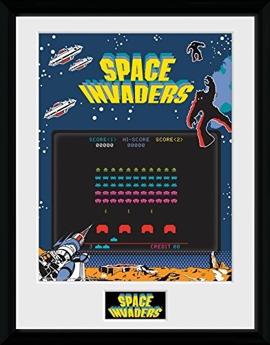 Cover for Space Invaders · Space Invaders - Screen (Stampa In Cornice 30x40 Cm) (Legetøj)
