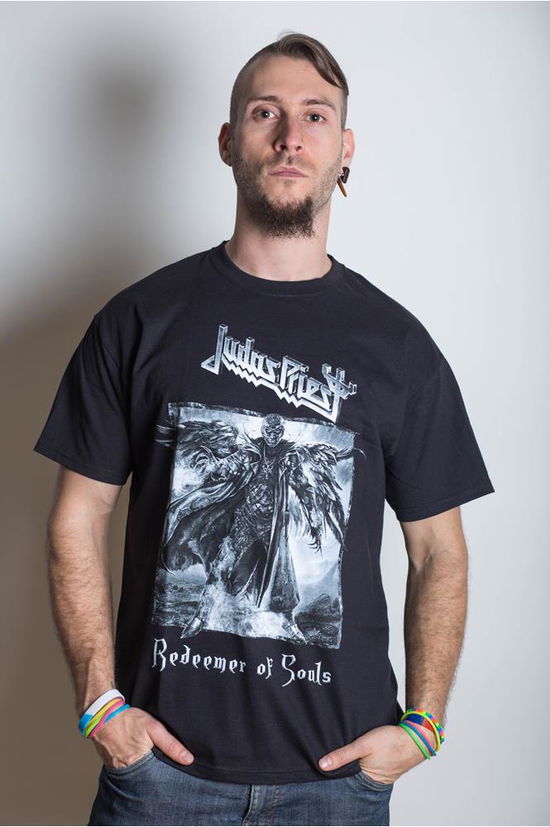 Judas Priest Unisex T-Shirt: Redeemer of Souls - Judas Priest - Produtos - Global - Apparel - 5055295389991 - 