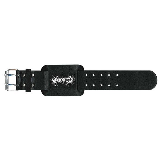 Aborted Leather Wrist Strap: Logo - Aborted - Marchandise -  - 5055339744991 - 