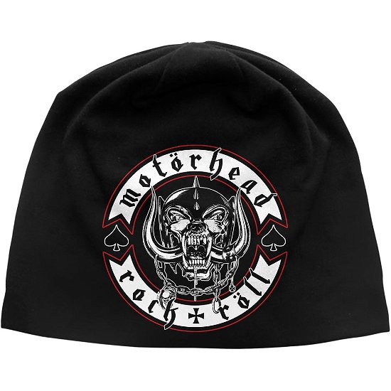 Motorhead Unisex Beanie Hat: Biker Badge - Motörhead - Produtos -  - 5055339786991 - 