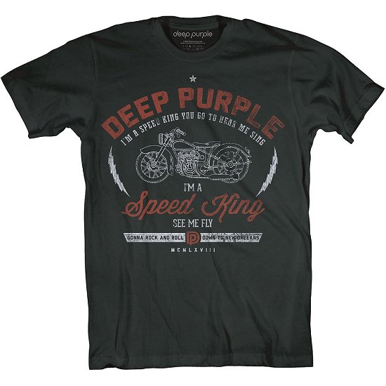 Deep Purple Unisex T-Shirt: Speed King - Deep Purple - Merchandise -  - 5056368619991 - 