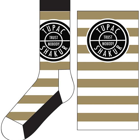 Tupac Unisex Ankle Socks: Trust Nobody (UK Size 7 - 11) - Tupac - Merchandise -  - 5056561023991 - 