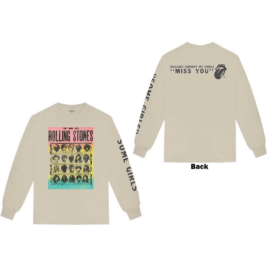 Cover for The Rolling Stones · The Rolling Stones Unisex Long Sleeve T-Shirt: Some Girls (Back &amp; Sleeve Print) (TØJ) [size S]