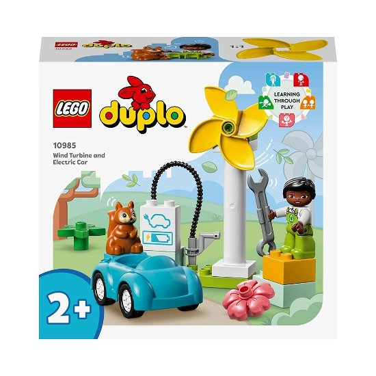 Cover for Lego · Windmolen En Elektrische Auto Lego Duplo (10985) (Legetøj)