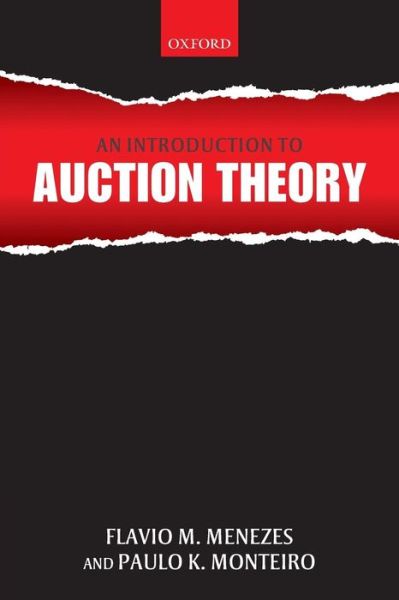 Cover for Menezes, Flavio M. (, Australian National University) · An Introduction to Auction Theory (Paperback Book) (2008)