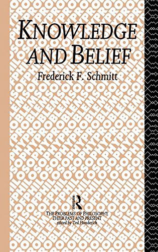 Cover for Frederick F. Schmitt · Knowledge and Belief - Problems of Philosophy (Paperback Book) (2013)