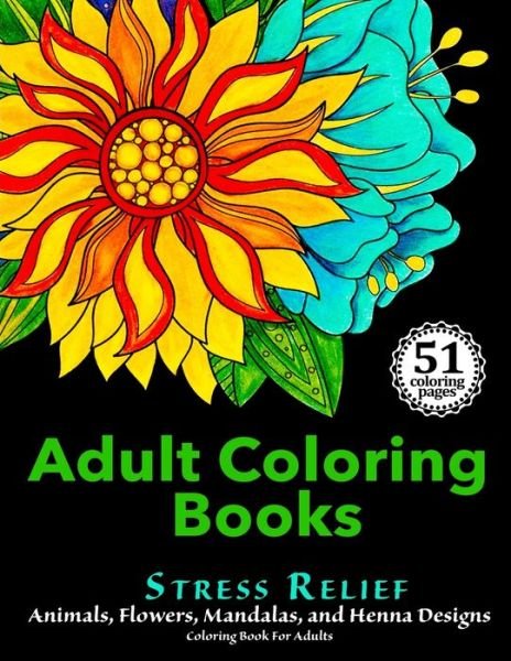 Cover for Adult Coloring Books for Stress Relief · Adult Coloring Books (Paperback Bog) (2016)